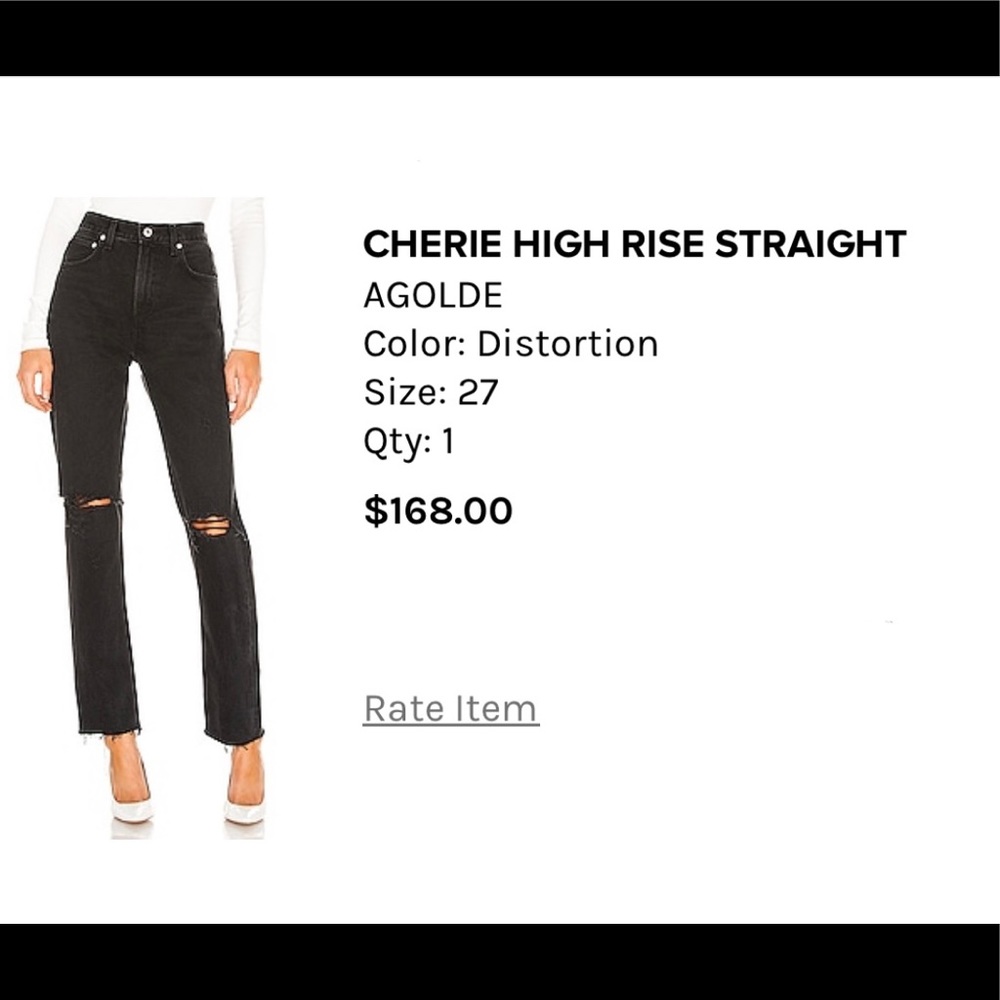 Agolde Cherie High Rise Straight